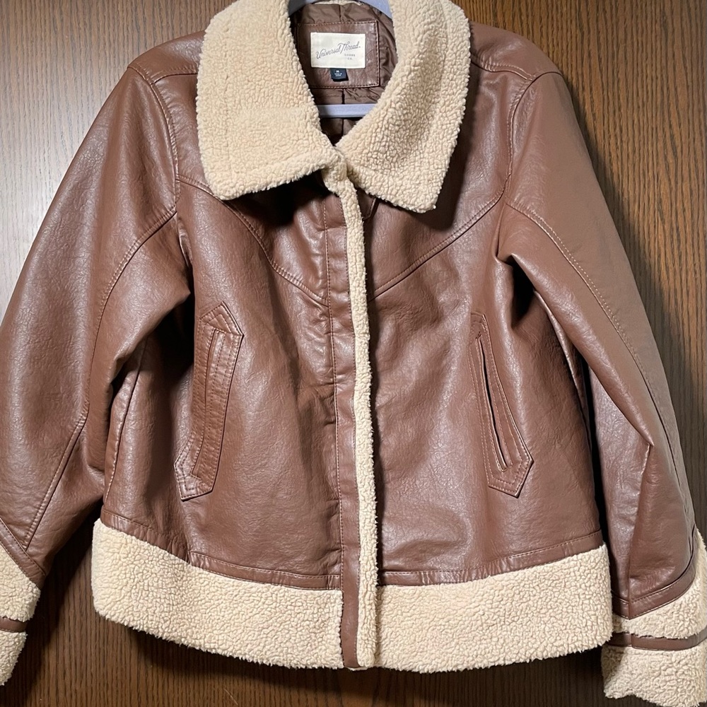 Universal Thread Faux leather bomber jacket, XL